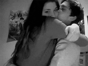 Girlfriend and Boyfriend Cuddling GIF
