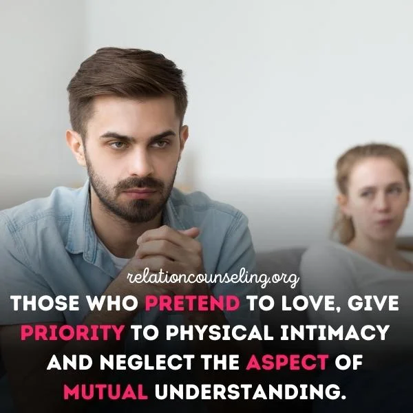 10 PROVED Signs He Pretends To Love You!! FAKE Love?? 6 Priority to physical intimacy is another sign of fake love